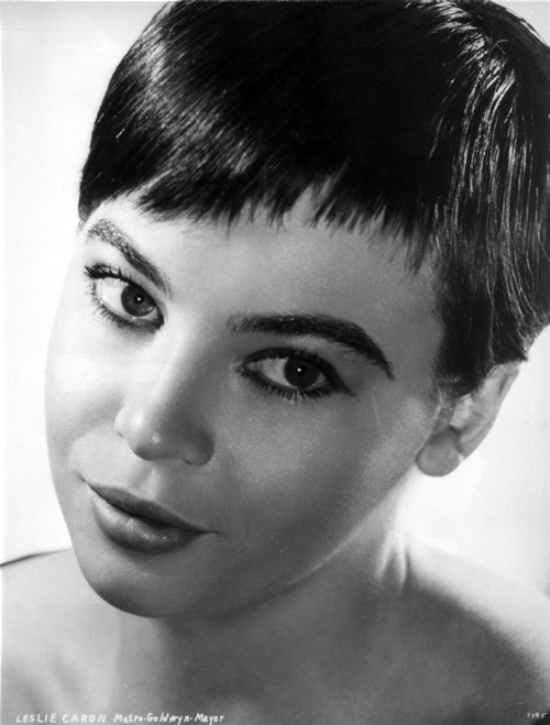 Leslie Caron Portrait in Classic with White Background Photo Print - Item # VARCEL706072