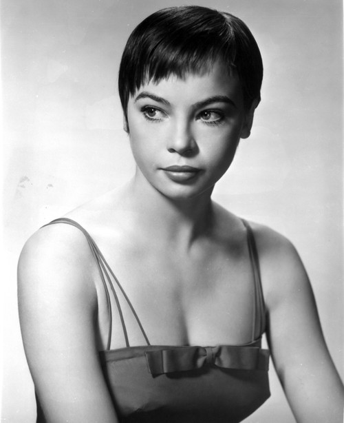 Leslie Caron Portrait with White Background in Class Photo Print - Item # VARCEL706074