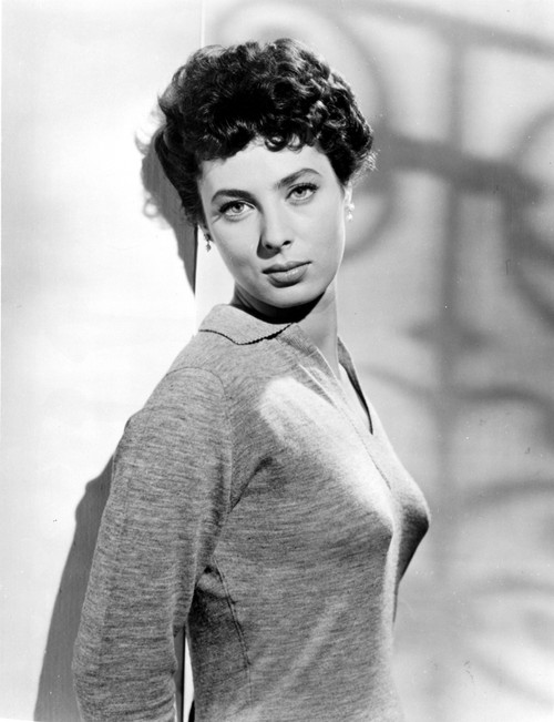Rita Gam Leaning on Wall Photo Print - Item # VARCEL706118