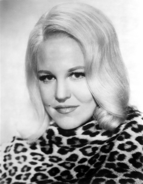 Peggy Lee smiling with Leopard Print Scarf Close Up Portrait Photo Print - Item # VARCEL706177