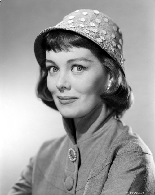 Phyllis Kirk Posed in a Gray scale Portrait wearing Bucket Hat Photo Print - Item # VARCEL706149
