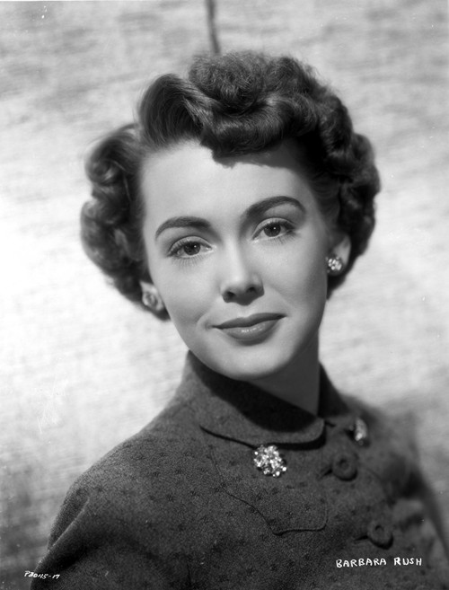 Close Up Portrait of Barbara Rush in Diamond Earrings Photo Print - Item # VARCEL706192