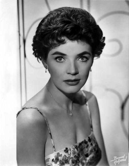 Polly Bergen Posed in Black and White Portrait wearing Sexy Sleeveless Photo Print - Item # VARCEL706246