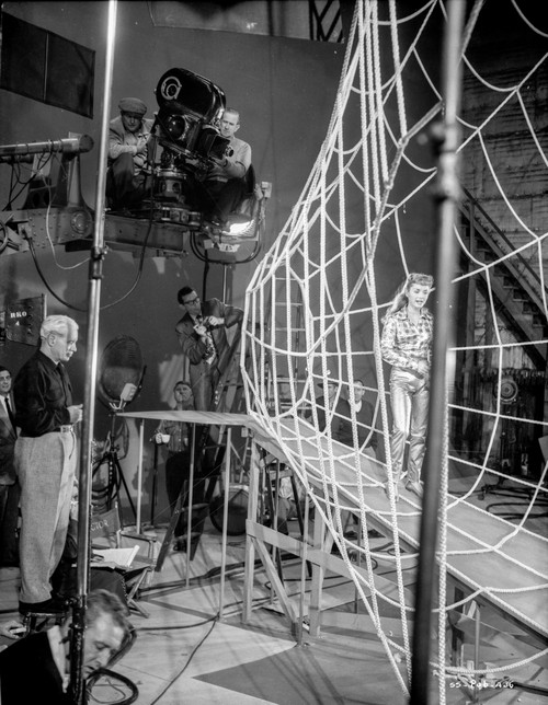 On the set of Susan Slept Here Photo Print - Item # VARCEL706238