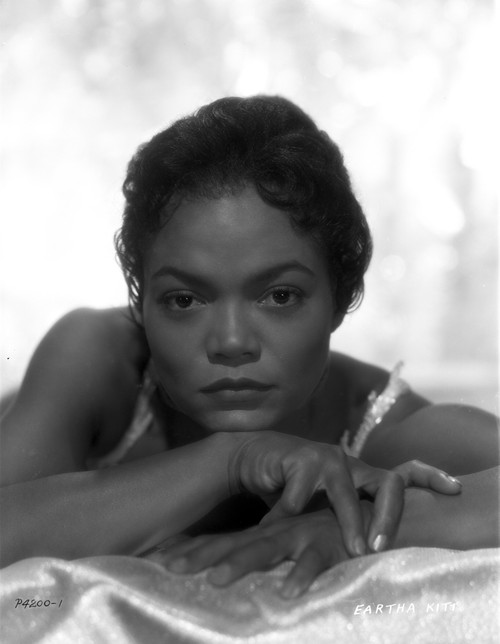 Eartha Kitt Portrait in Black and White Photo Print - Item # VARCEL706316