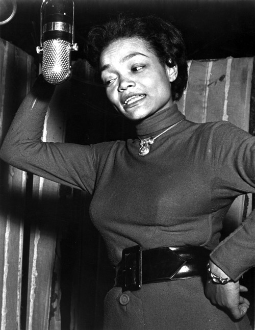 Eartha Kitt singing in Classic Photo Print - Item # VARCEL706327