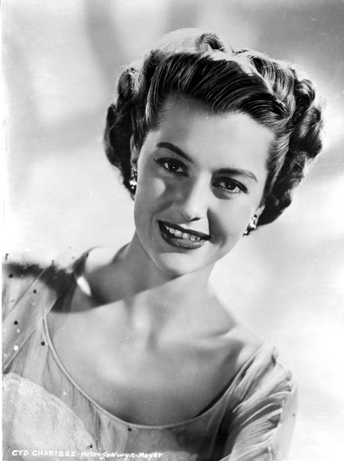 Cyd Charisse smiling in Dress Classic Portrait Photo Print - Item # VARCEL706460