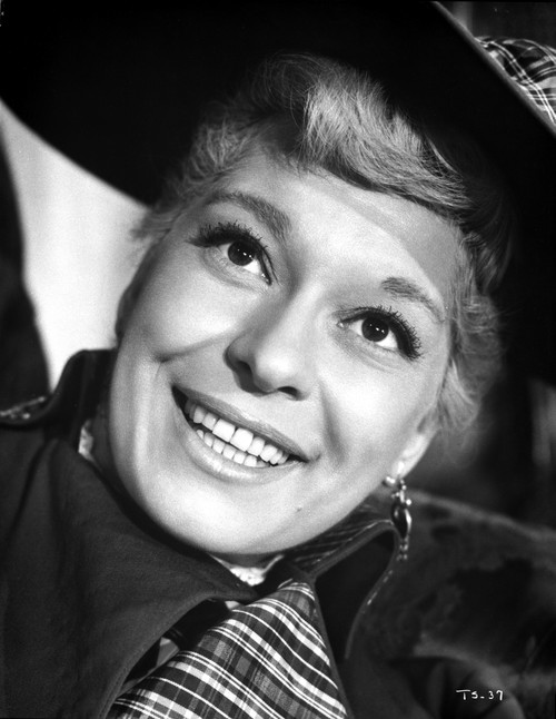 Carol Channing in a Printed Top with Big Hat Photo Print - Item # VARCEL706696