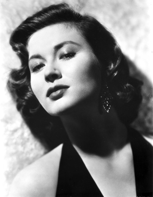 Gia Scala in Black Gown with Curly Hair Photo Print - Item # VARCEL706692