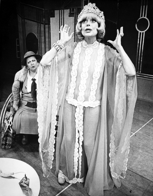 Carol Channing wearing an Embroidered Dress with Crown Photo Print - Item # VARCEL706722