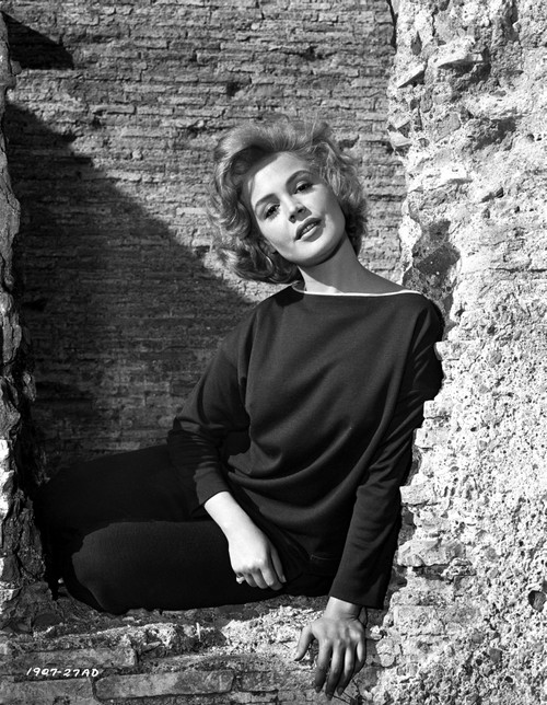 Sandra Dee wearing Black Fit Long Sleeve Photo Print - Item # VARCEL706797