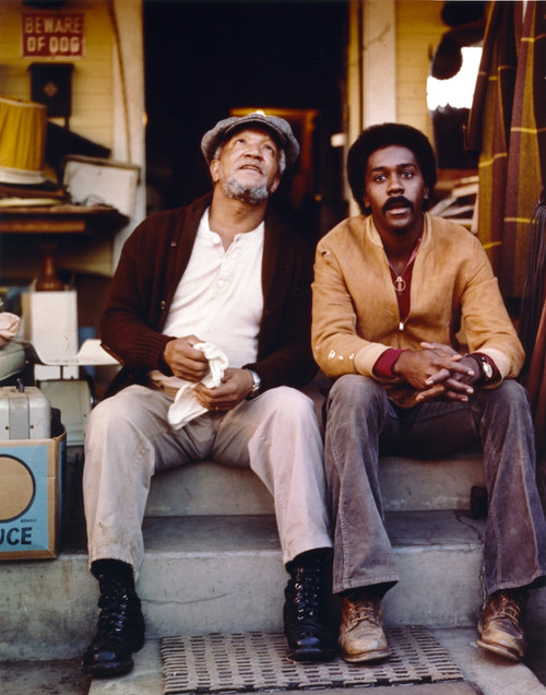 Sanford & Son Siting on Couch Together Photo Print