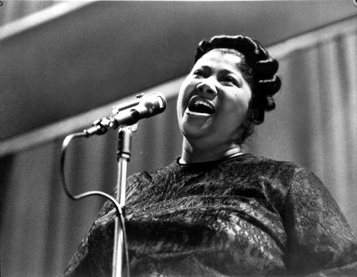 Mahalia Jackson singing in Classic Photo Print - Item # VARCEL706898
