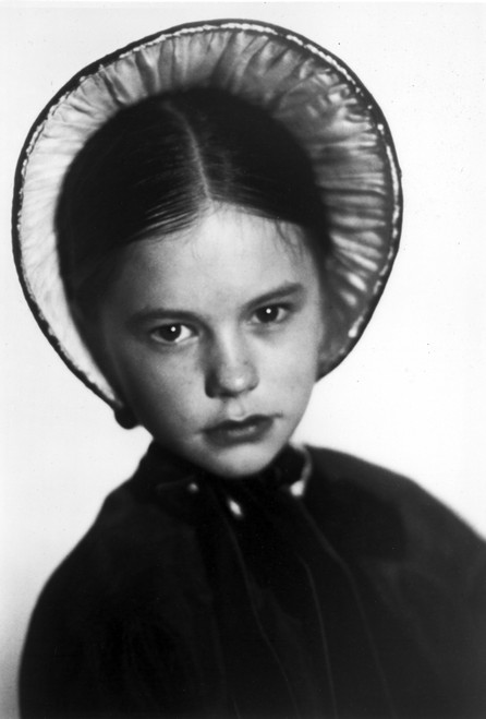 A portrait of Anna Paquin wearing a bonnet Photo Print - Item # VARCEL706900