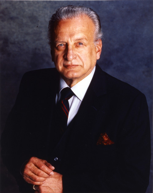 George Scott in Blue Vest and Light Blue Long Sleeve Portrait Photo Print - Item # VARCEL706939