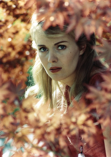 Jean Seberg in Red Dress Portrait Photo Print - Item # VARCEL706987