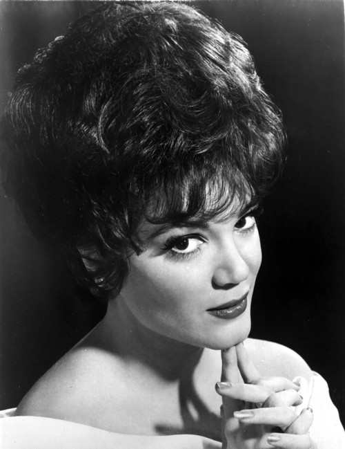 Connie Francis in White with Black Background Photo Print - Item # VARCEL707090
