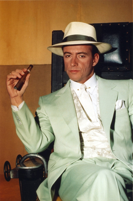 Ray Shakey in Grey Coat Portrait Photo Print