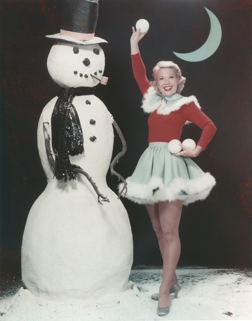 Dinah Shore in Christmas Outfit Portrait Photo Print - Item # VARCEL707109