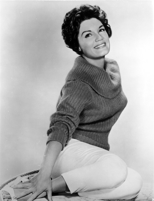 Connie Francis sitting Pose in Sweater Portrait Photo Print - Item # VARCEL707116