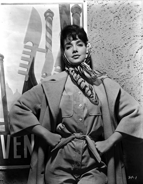 Suzanne Pleshette wearing a Trench Coat and Hands on Waist Photo Print - Item # VARCEL707165