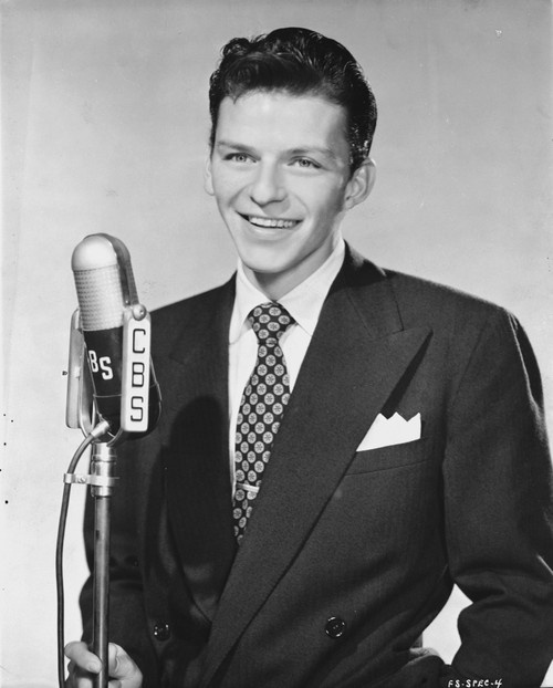 Frank Sinatra smiling in Portrait with Signature Photo Print - Item # VARCEL707183