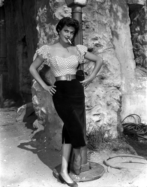 Nicole Maury Posed in Stripes Top Photo Print - Item # VARCEL707238