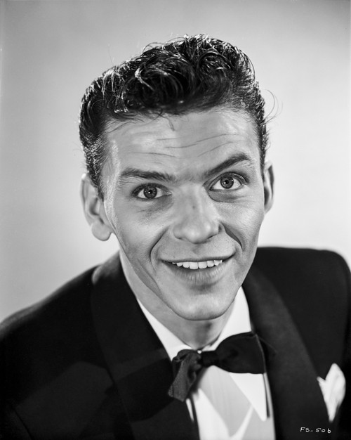 Frank Sinatra Looking Up, smiling in Black Suit Photo Print - Item # VARCEL707222