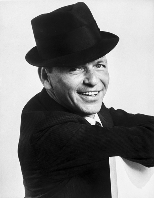 Frank Sinatra smiling in Suit with Black Hat Photo Print - Item # VARCEL707252
