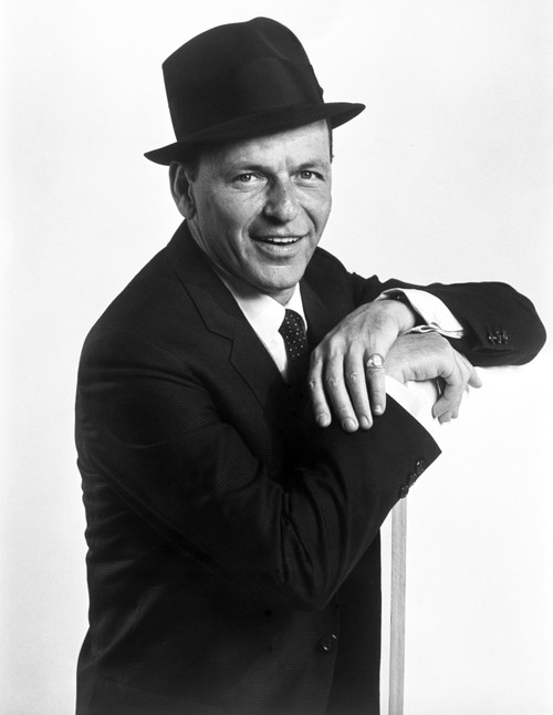 Frank Sinatra smiling in Suit and Hat Photo Print - Item # VARCEL707260