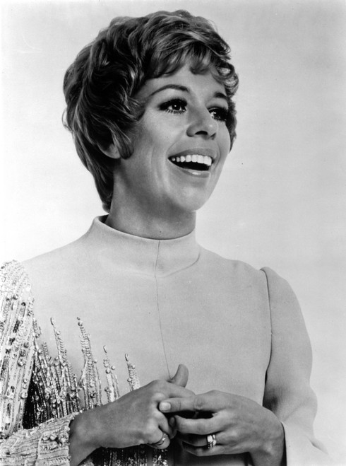 Carol Burnett wearing an Embroidered Long Sleeve Dress Photo Print - Item # VARCEL707380