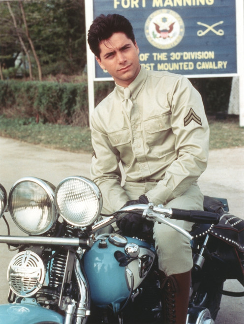 John Stamos Posed in Motorcycle Portrait Photo Print - Item # VARCEL707454