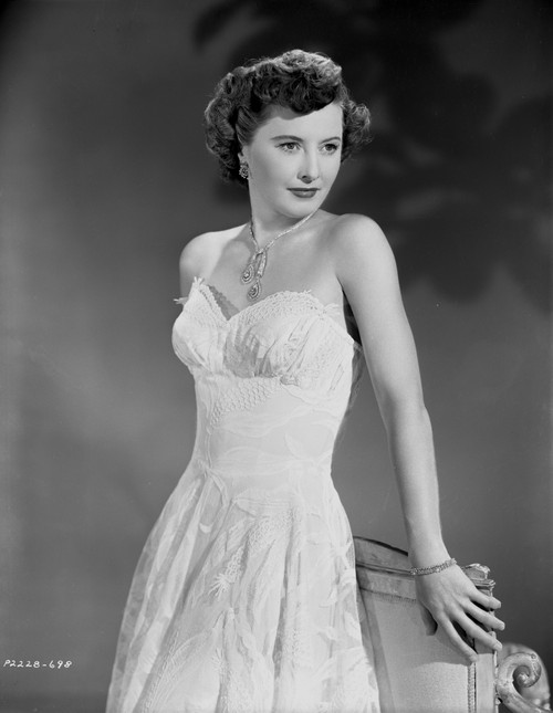Barbara Stanwyck Posed in Wedding Dress Classic Portrait Photo Print - Item # VARCEL707487