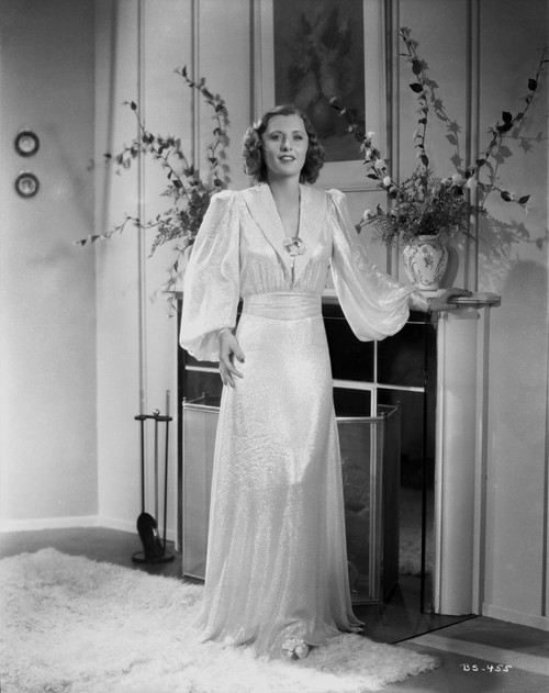 Barbara Stanwyck Holding Table Classic Portrait Photo Print - Item # VARCEL707530