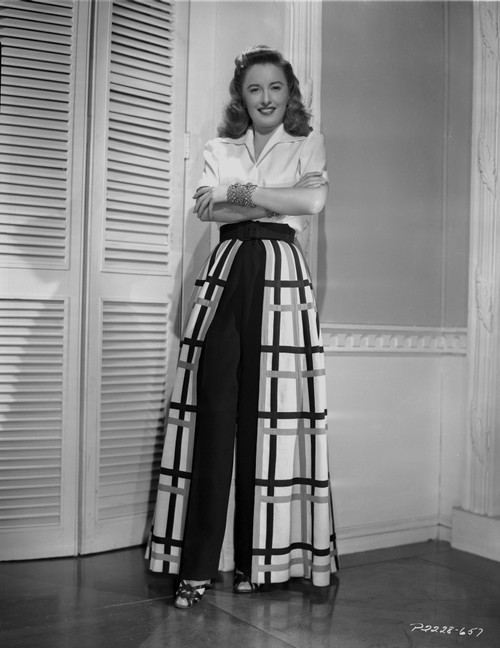 Barbara Stanwyck standing Pose in Dress Classic Portrait Photo Print - Item # VARCEL707549