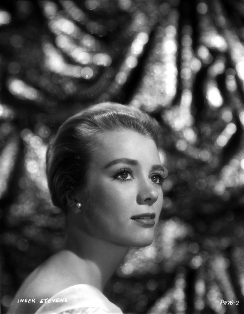 Inger Stevens wearing Earrings Photo Print - Item # VARCEL707622
