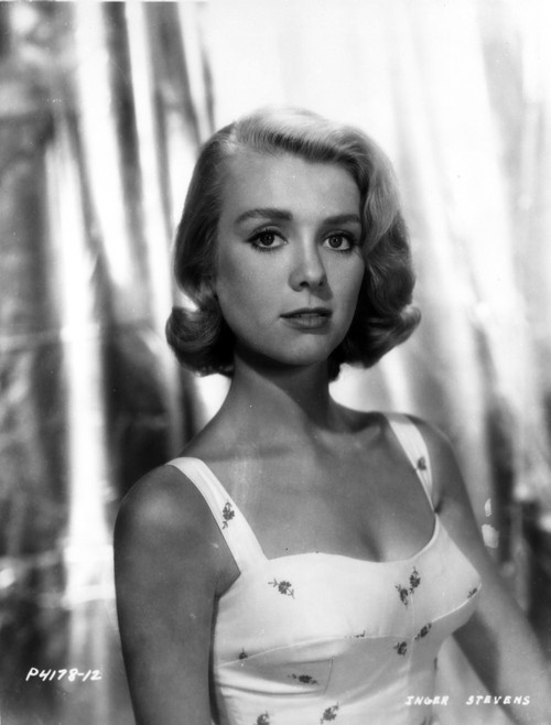 Inger Stevens wearing a Printed Dress Photo Print - Item # VARCEL707636