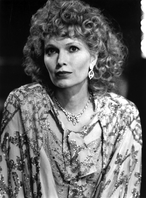 Mia Farrow Portrait wearing Floral Dress with Necklace Photo Print - Item # VARCEL707775
