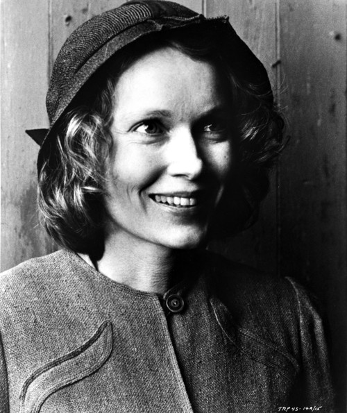 Mia Farrow Portrait wearing Coat Photo Print - Item # VARCEL707781