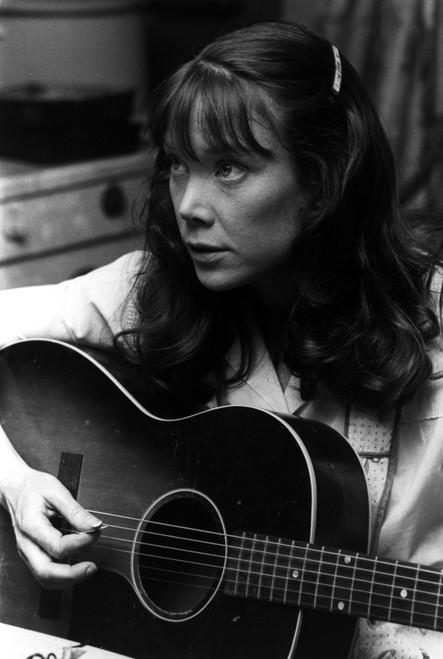 Sissy Spacek Playing Guitar in Classic Photo Print - Item # VARCEL707904