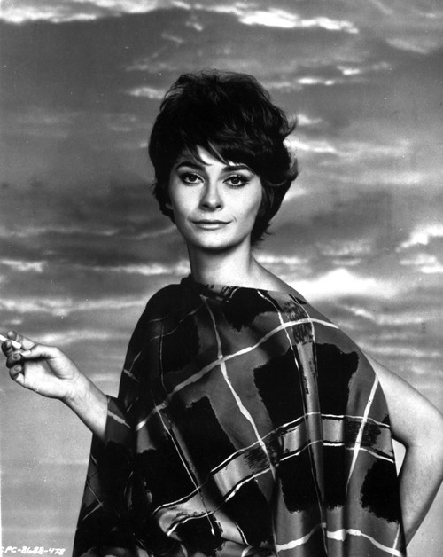 Elizabeth Ashley Portrait in Plaid Towel Photo Print - Item # VARCEL707939