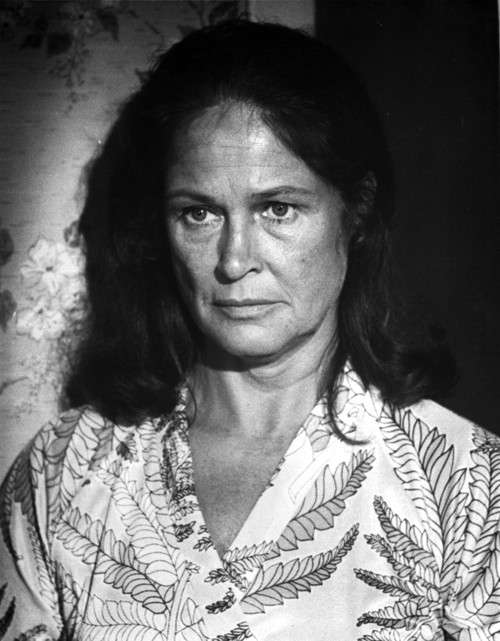 Colleen Dewhurst Looking Away in Floral Dress Portrait Photo Print - Item # VARCEL707996
