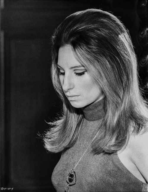 Barbra Streisand Portrait Looking Down With Necklace Photo Print - Item # VARCEL708072