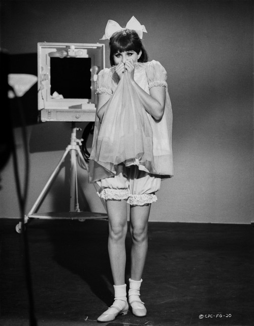 Barbra Streisand Posed In White Dress With Ribbon Photo Print - Item # VARCEL708082