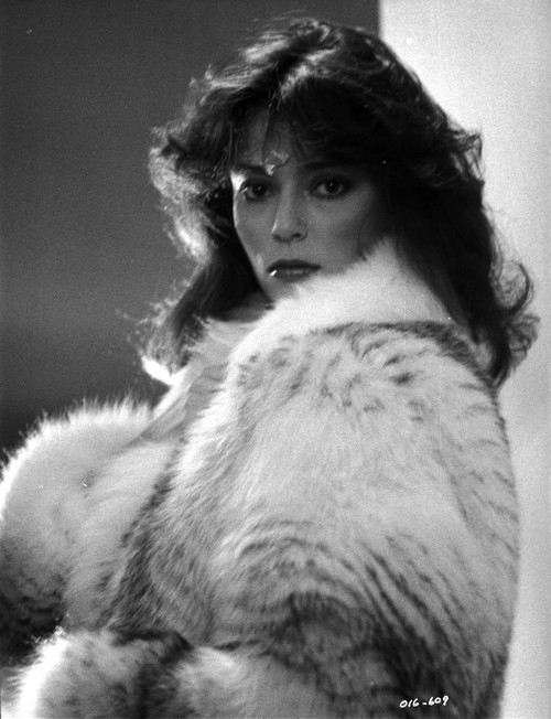 Rachel Ward Posed in Black and White Portrait wearing Fur Coat Photo Print - Item # VARCEL708160