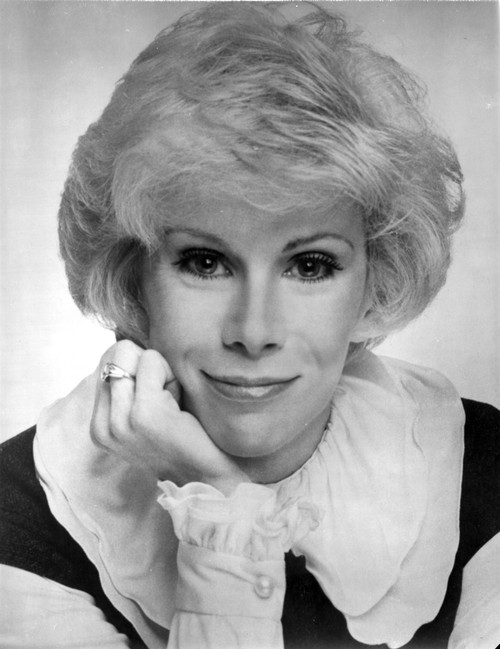Joan Rivers wearing a Black and White Blouse in a Classic Portrait Photo Print - Item # VARCEL708190