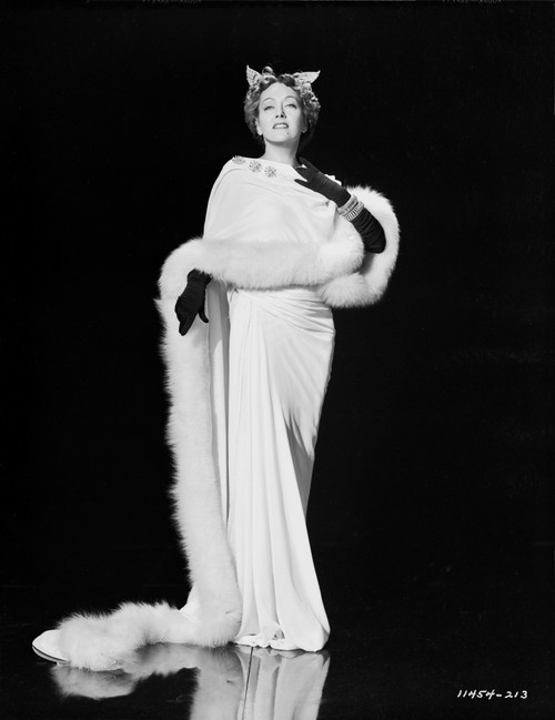 Gloria Swanson Posed in Fur Coat Classic Portrait Photo Print - Item # VARCEL708214