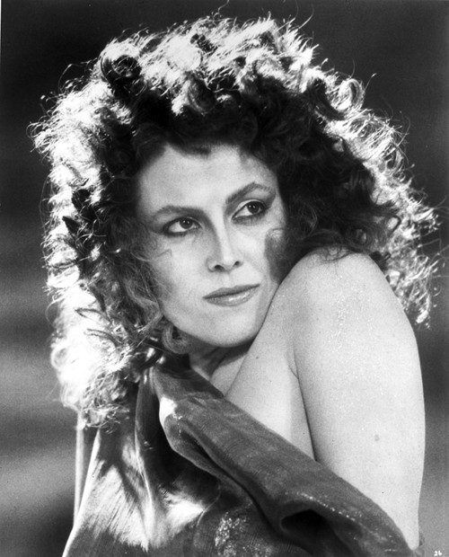 Sigourney Weaver wearing a Single Shoulder Dress in a Portrait Photo Print - Item # VARCEL708325