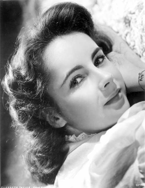 Elizabeth Taylor Lying Pose Classic Portrait Photo Print - Item # VARCEL708330