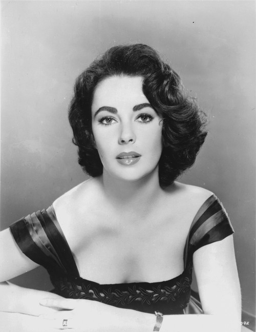 Elizabeth Taylor posed in Dress Classic Portrait Photo Print - Item # VARCEL708334